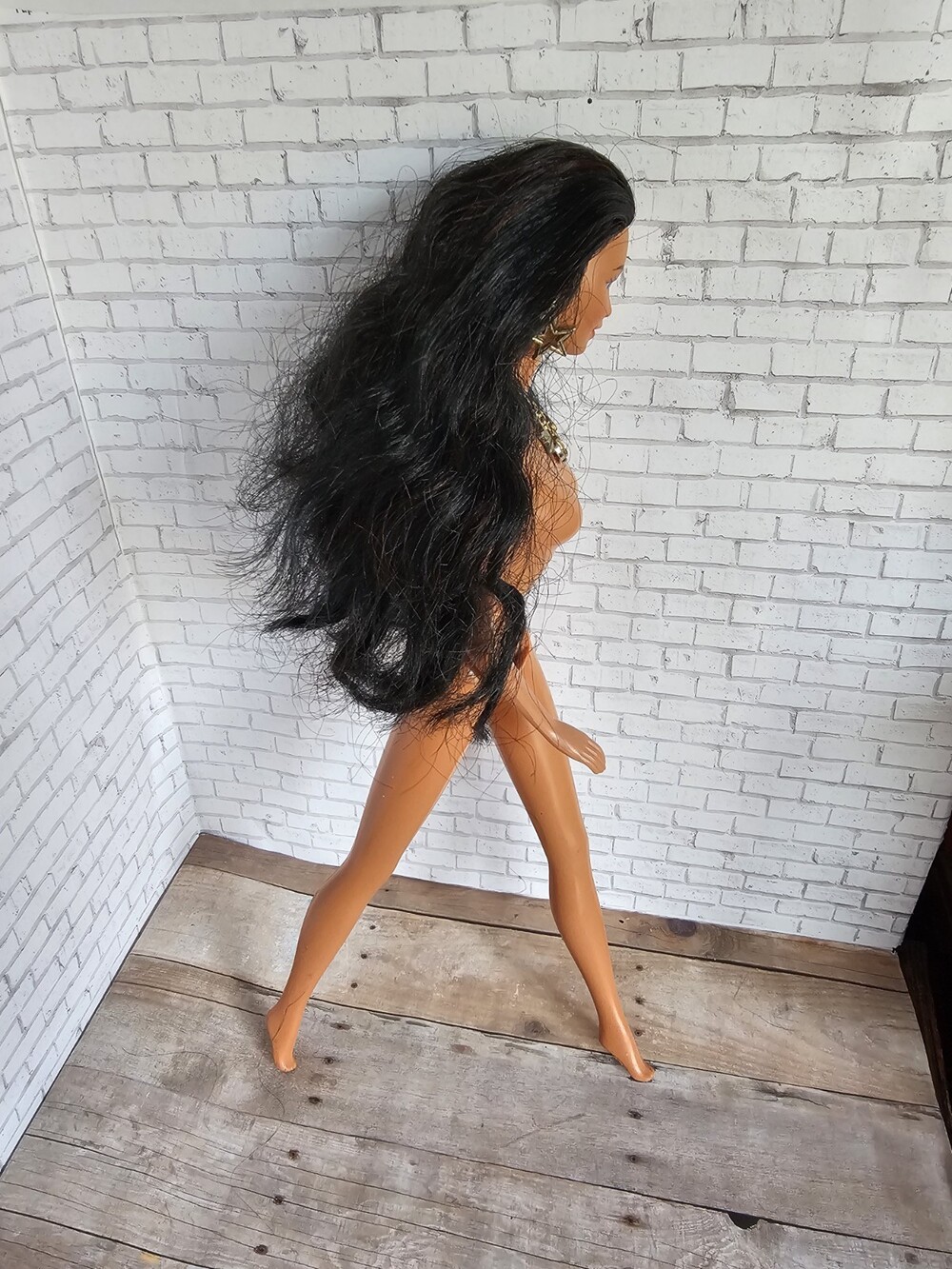 Mattel Vintage 1991 Sunsation Kira Barbie Friend Fashion Doll Nude Jewelry Rare - Picture 3 of 5